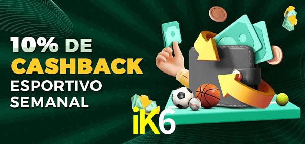 10% de bônus de cashback na iK6