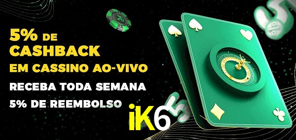 Promoções do cassino ao Vivo iK6